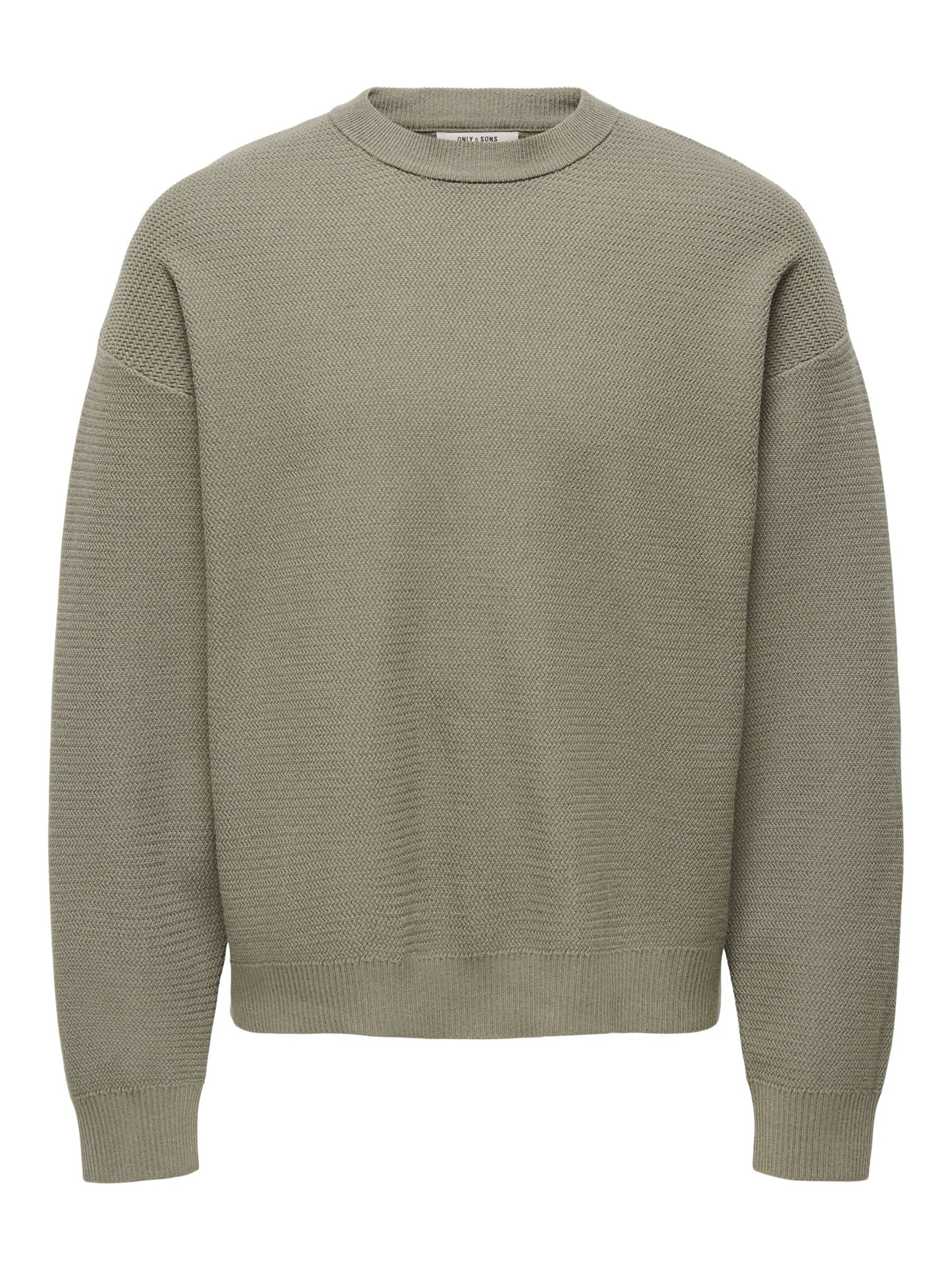 Only & Sons Jersey 'ONSView' en caqui, Vista del producto