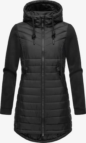 Manteau mi-saison 'Sandrra' Ragwear en noir : devant