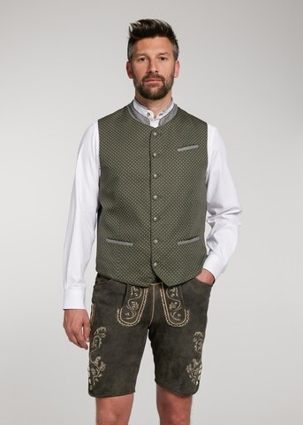 SPIETH & WENSKY Traditional Vest in Green: front