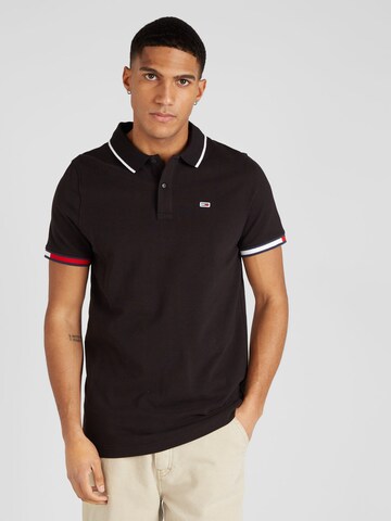 Tommy Jeans Poloshirt in Schwarz: predná strana