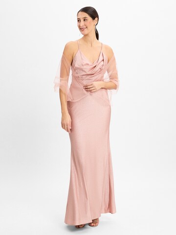 Unique Evening dress in Pink: front