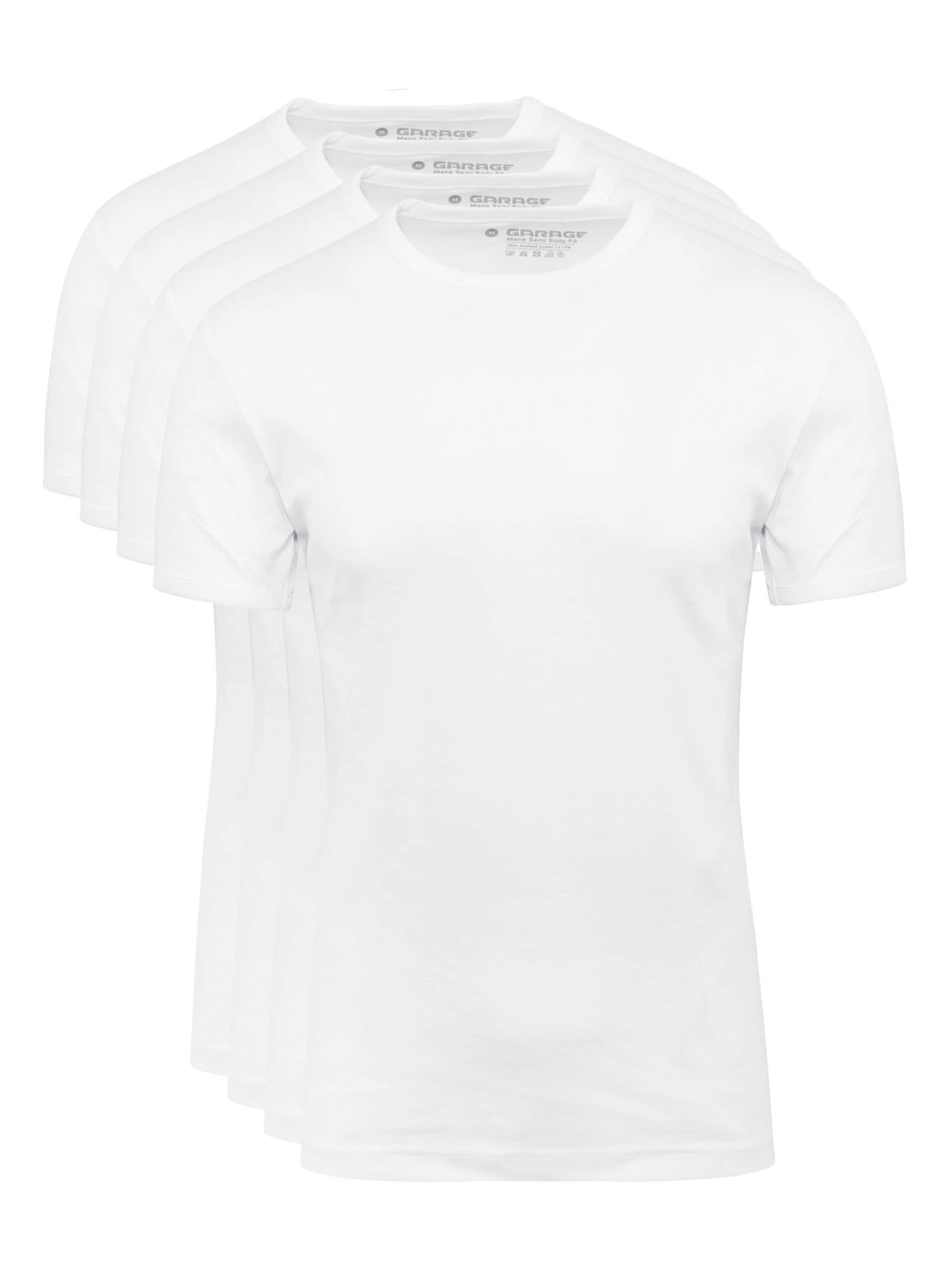 GARAGE Shirt‌‌‌‌‌‌‌ in Weiß: Vorderseite