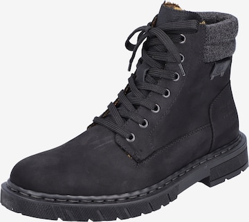 Boots stringati di Rieker in nero: frontale