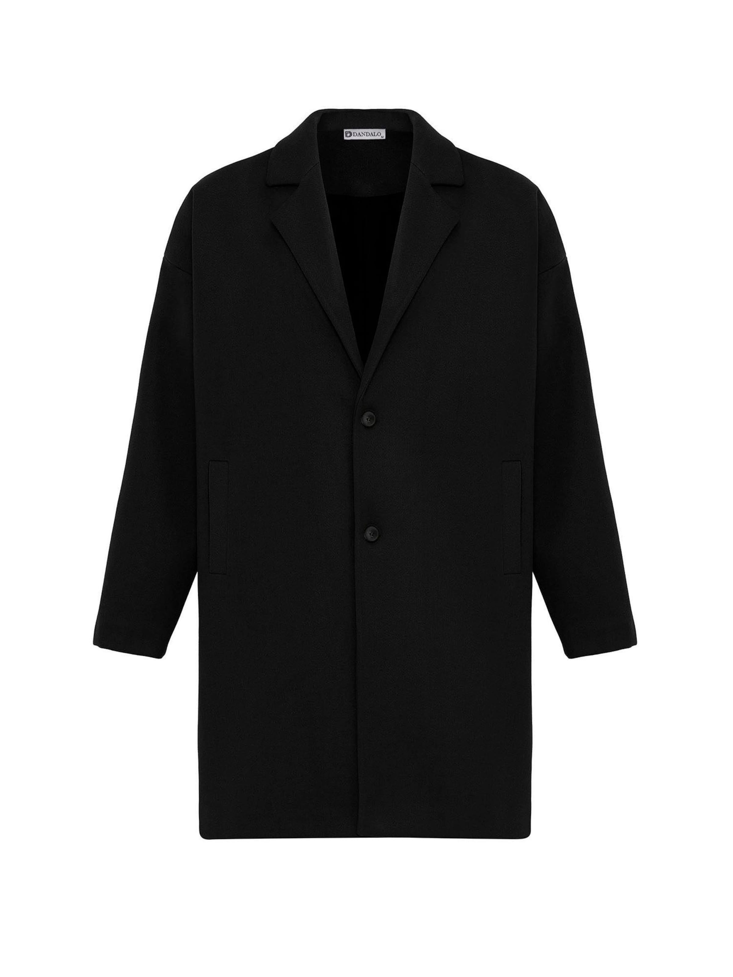 Dandalo Kevad-sügismantel, värv must: eest vaates