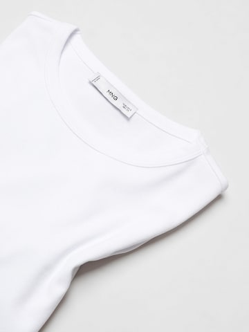 MANGO Тениска 'ETOILE' в бяло