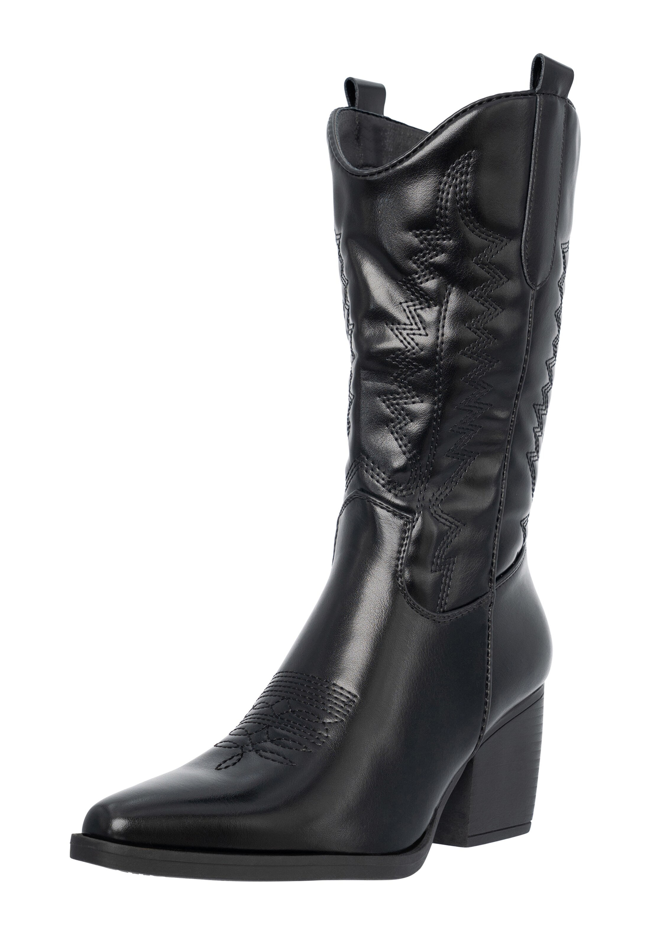 Stivale da cowboy Elara di colore nero, Visualizzazione prodotti