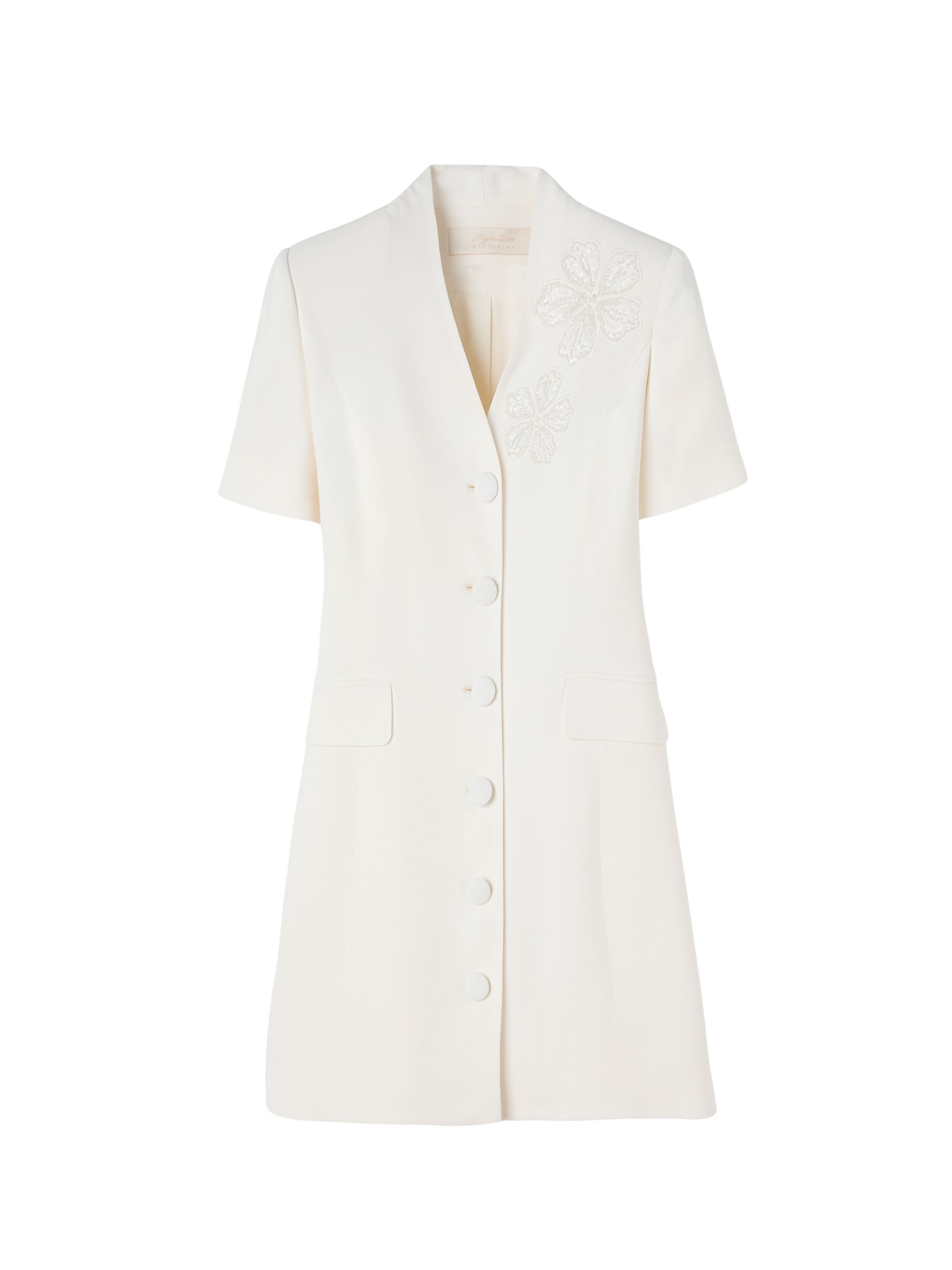Robe-chemise adl en jaune : devant