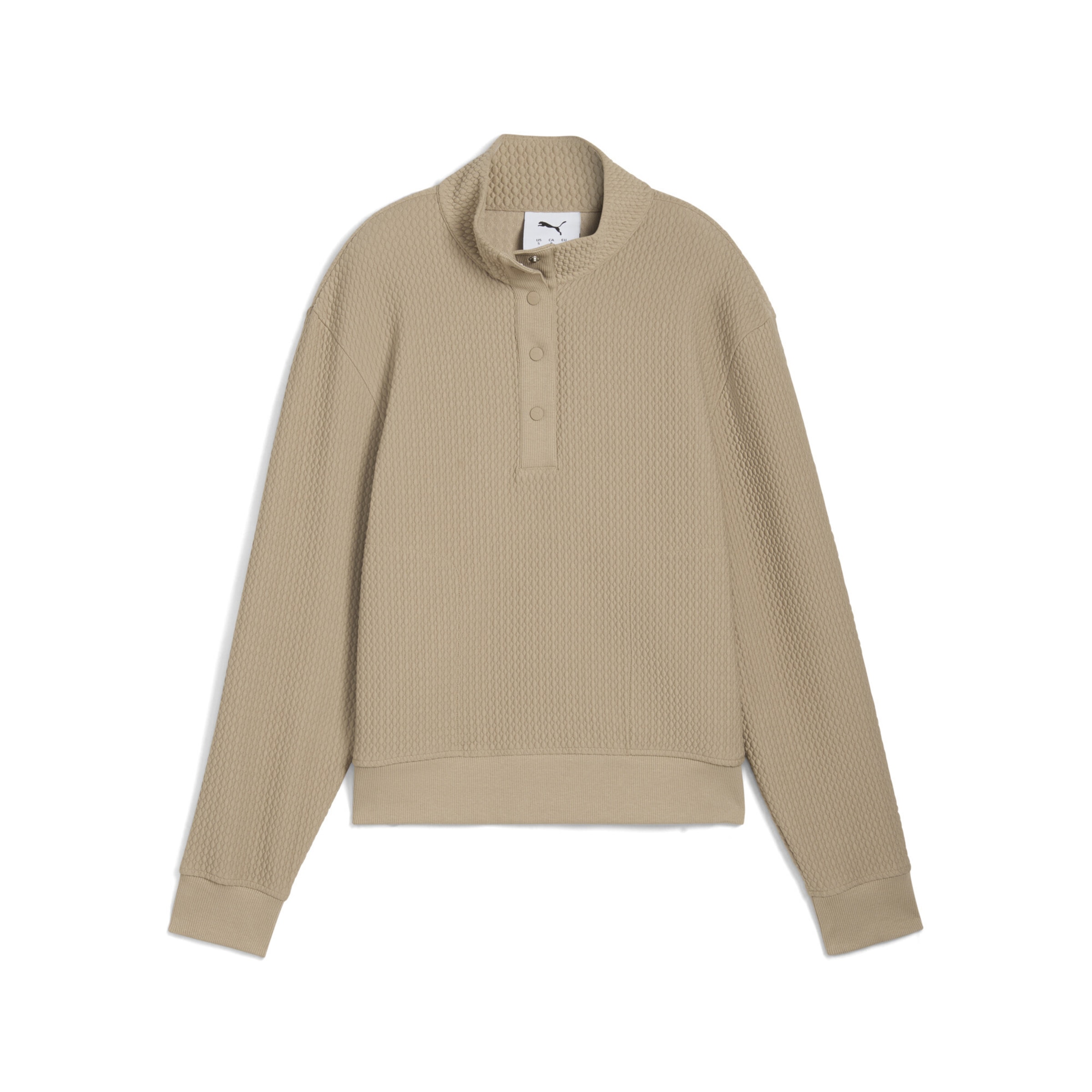 PUMA Sweatshirt 'Boulder' in Bruin: voorkant