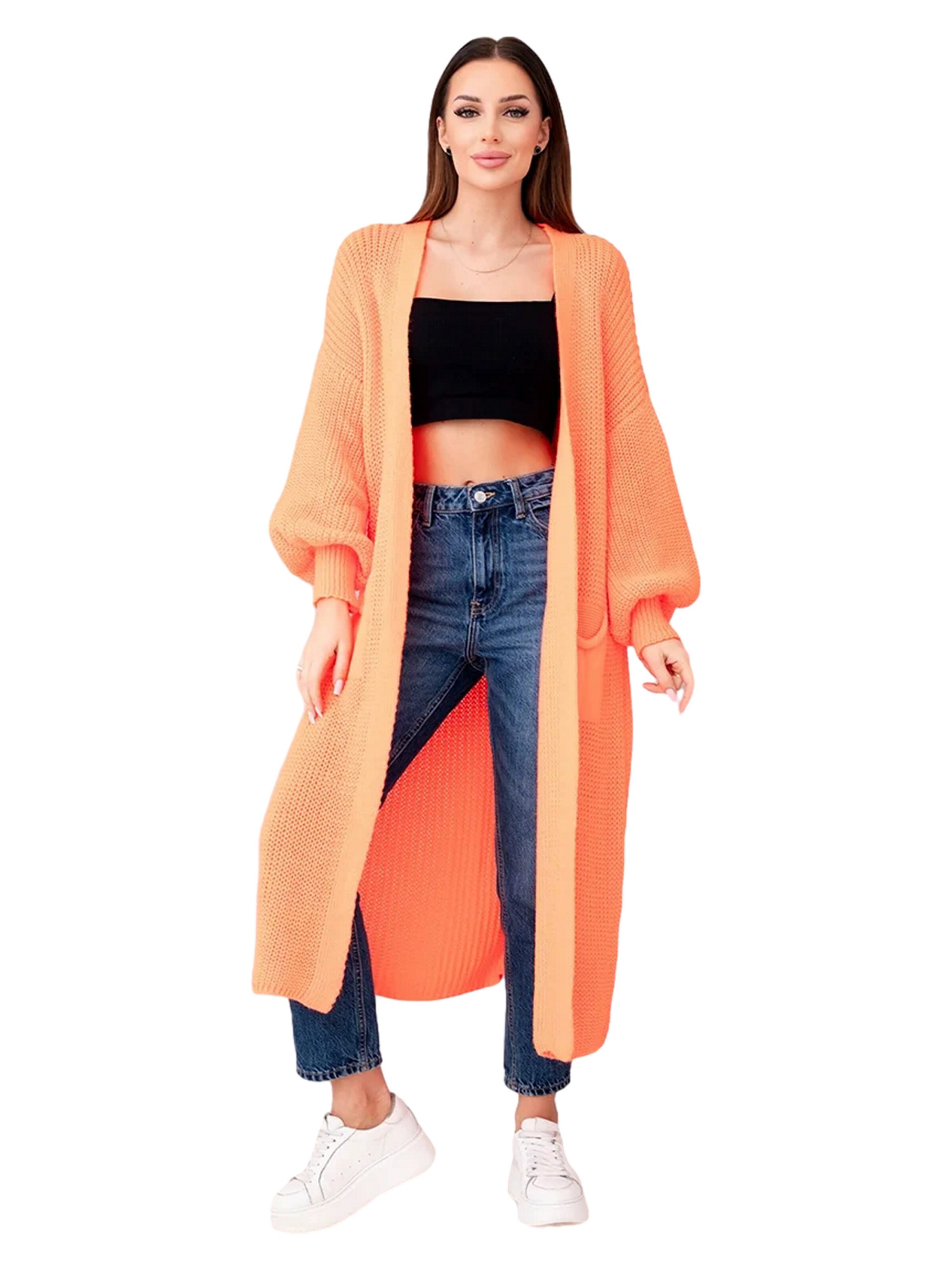 Lumera Kardigán 'Rubis' - Oranžová: predná strana