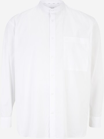 Calvin Klein Big & Tall Regular fit Button Up Shirt in White: front