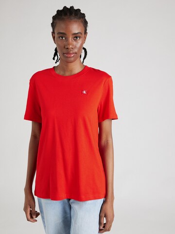 Calvin Klein Jeans - Camiseta en rojo: frente