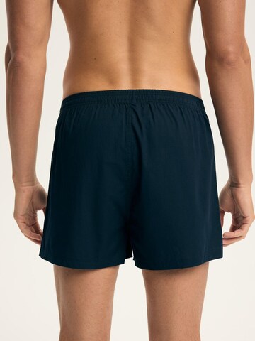 ESOTIQ Boxershorts 'Weiche Boxershorts Doppelpack aus Baumwolle Atmungsaktiv locker Alias' in Blauw