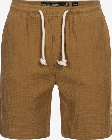 Pantalon 'Gramma' INDICODE JEANS en marron : devant