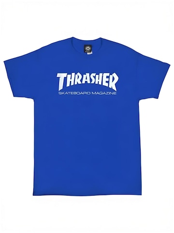 THRASHER Shirt 'SKATE MAG' in Blauw: voorkant