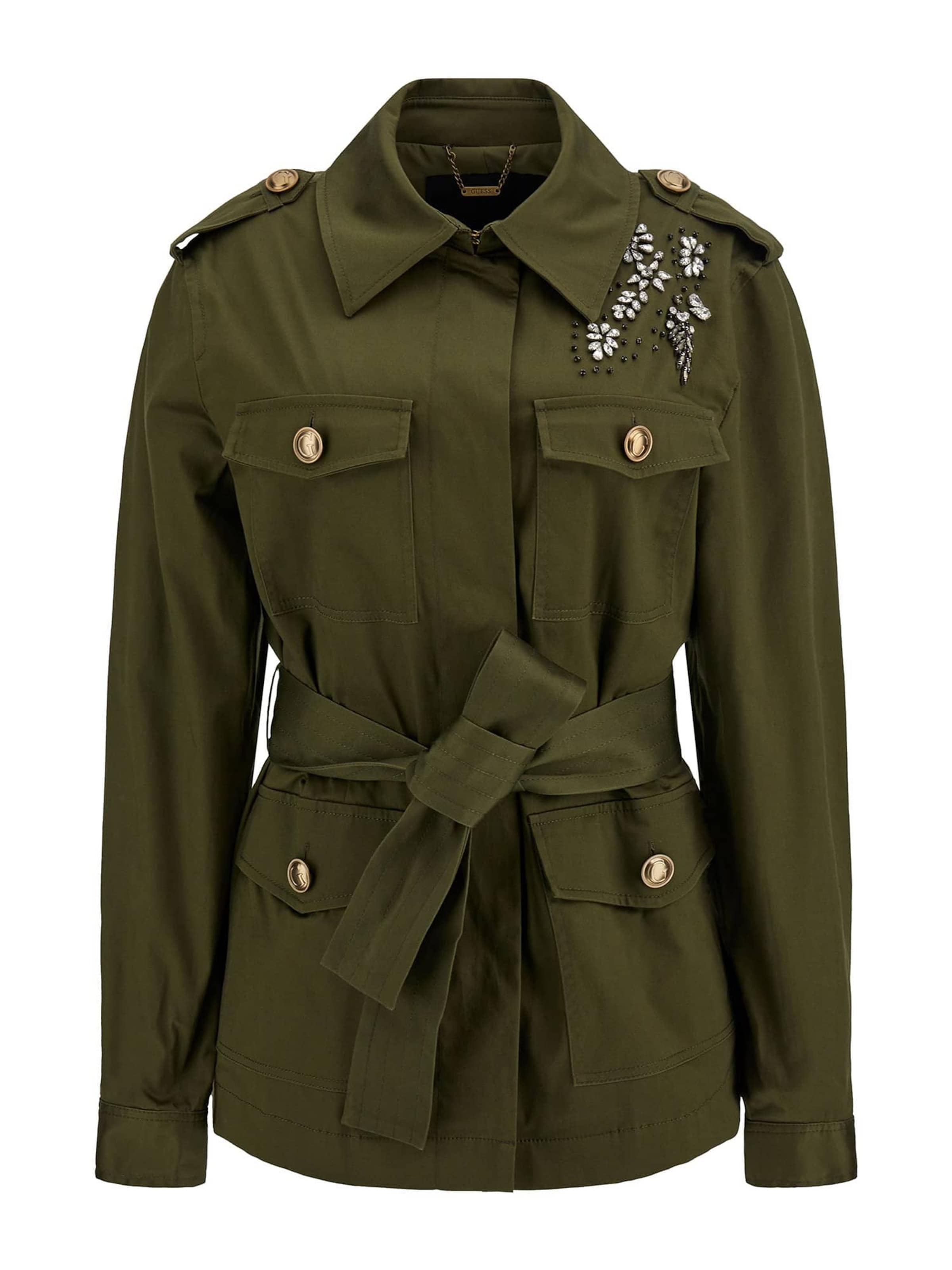 Guess olive green coat hot sale