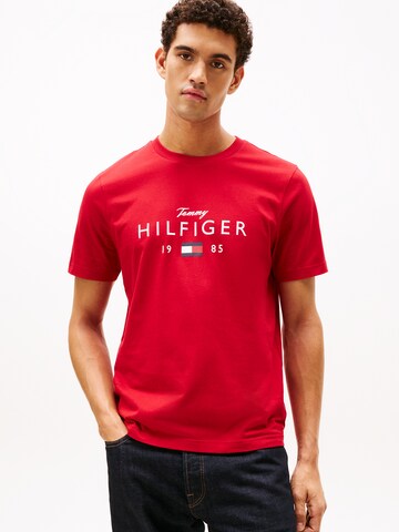 TOMMY HILFIGER Shirt 'BRAND LOVE' in Rood: voorkant