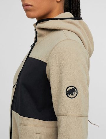 MAMMUT Athletic Fleece Jacket in Brown