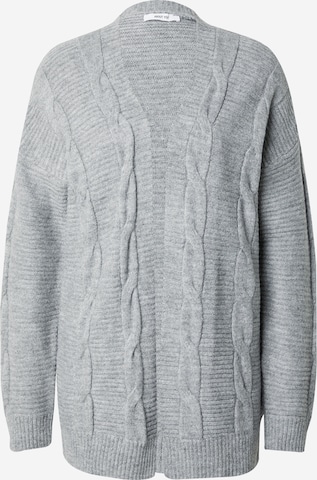ABOUT YOU Knit Cardigan 'Anja ' in Grey: front
