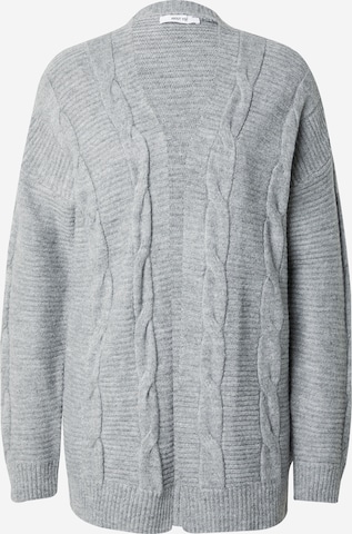 ABOUT YOU Knit cardigan 'Anja ' in Grey: front