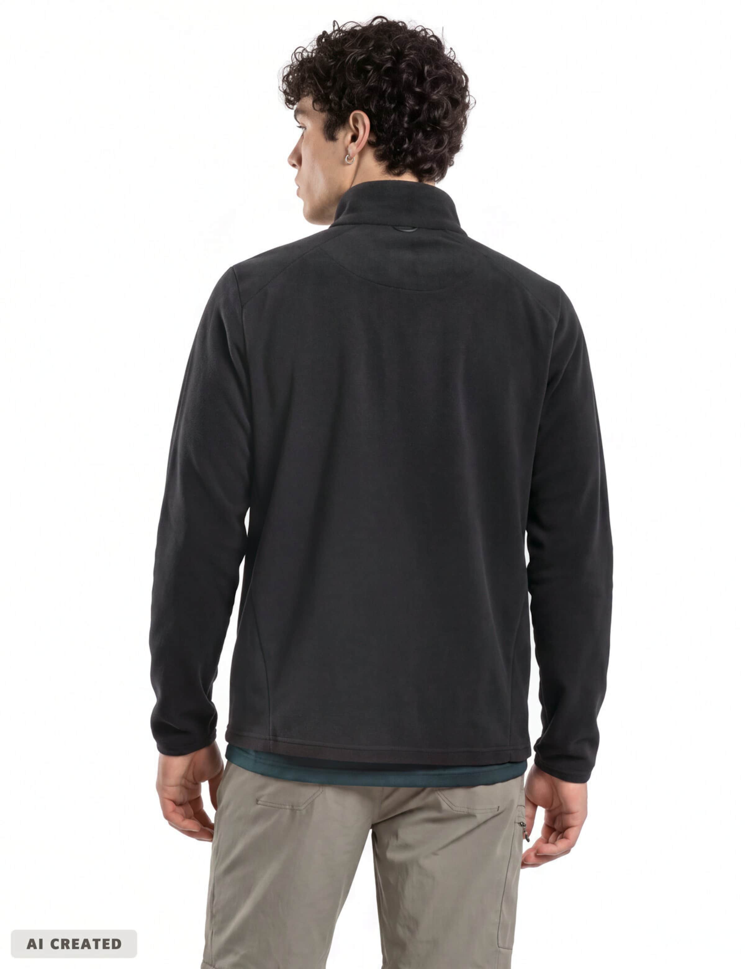 VAUDE Athletic fleece jacket 'Me Professional' in Black