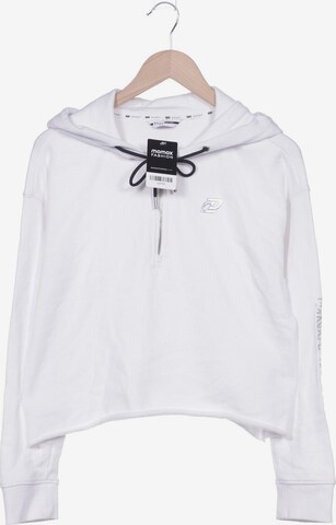 DKNY Sweatshirt & Zip-Up Hoodie in L in White: front