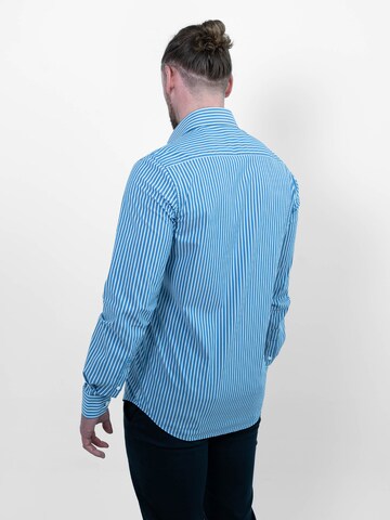 Vercate Slim Fit Businesshemd 'No. 6' in Blau