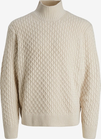 JACK & JONES Tröja 'COSY' i beige: framsida