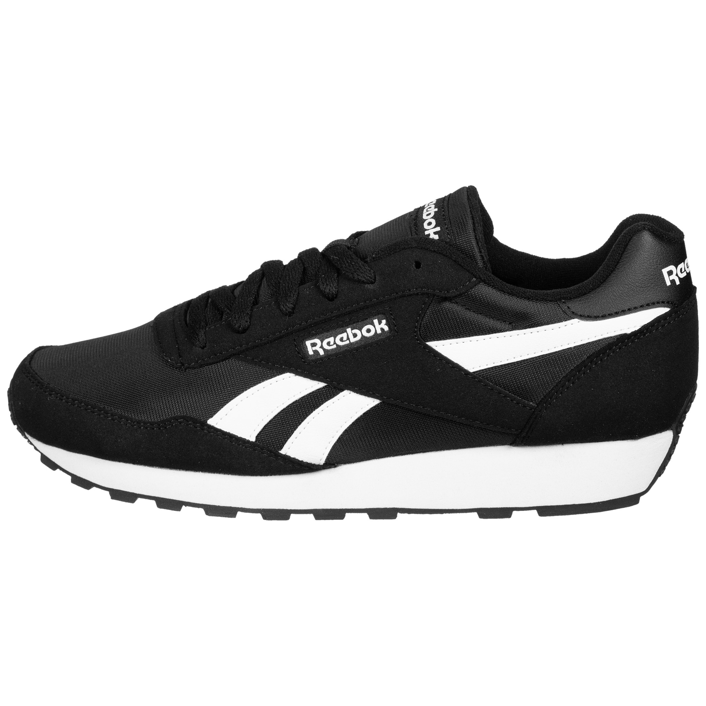 Baskets basses 'Rewind Run' Reebok en noir : devant