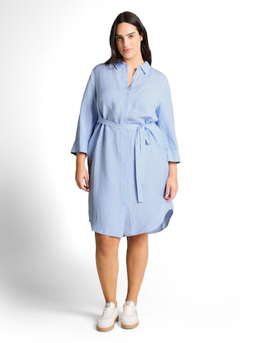 Tom Tailor Women + Shirt Dress in Blue: front