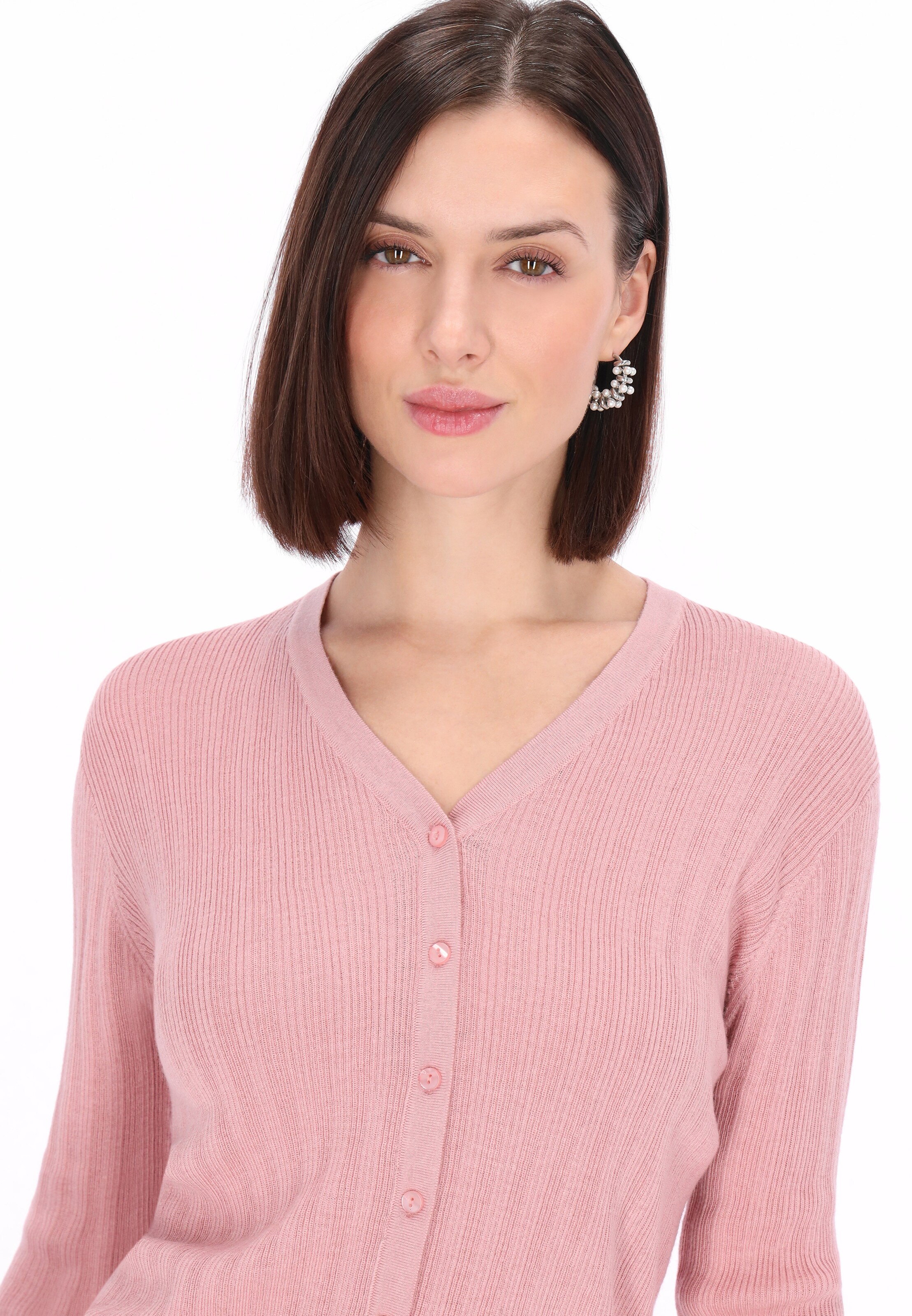 Usha Knit Cardigan in Pink