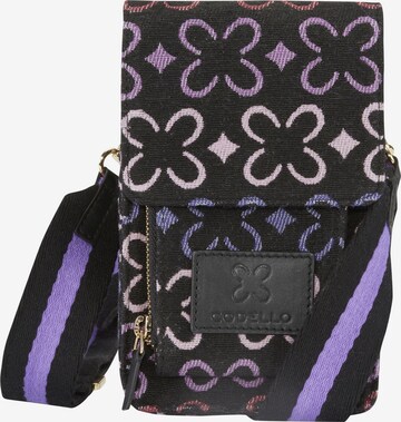 CODELLO Crossbody Bag in Black: front