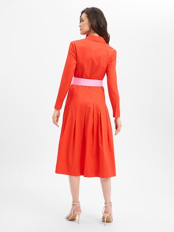 Marie Lund Blousejurk in Rood