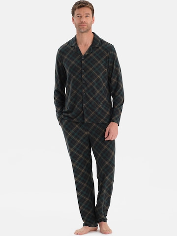 Dagi Pitkä pyjama värissä vihreä: etupuoli