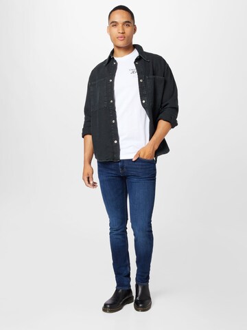 Calvin Klein Jeans T-Shirt 'Future Galaxy' in Weiß