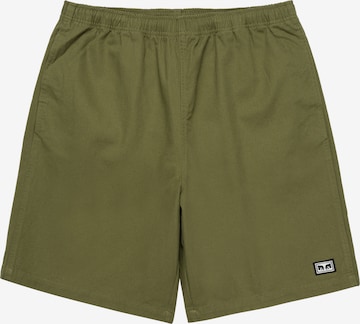 Obey Loose fit Workout Pants in Green: front