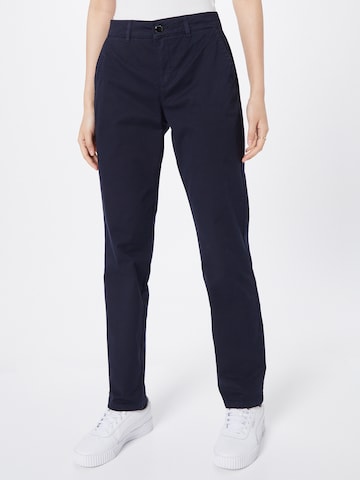 comma casual identity Regular Chino trousers in Blue: front