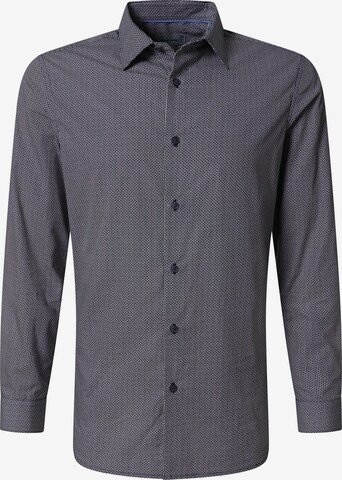 PIERRE CARDIN Slim Fit Hemd im Slim Fit in Blau: Vorderseite