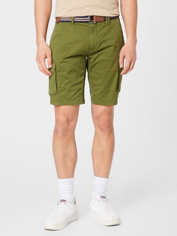 BLEND Regular Cargo trousers in Green: front