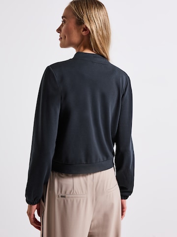 STREET ONE Zip-Up Hoodie in Blue