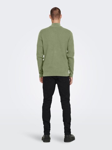 Pullover 'Phil' di Only & Sons in verde