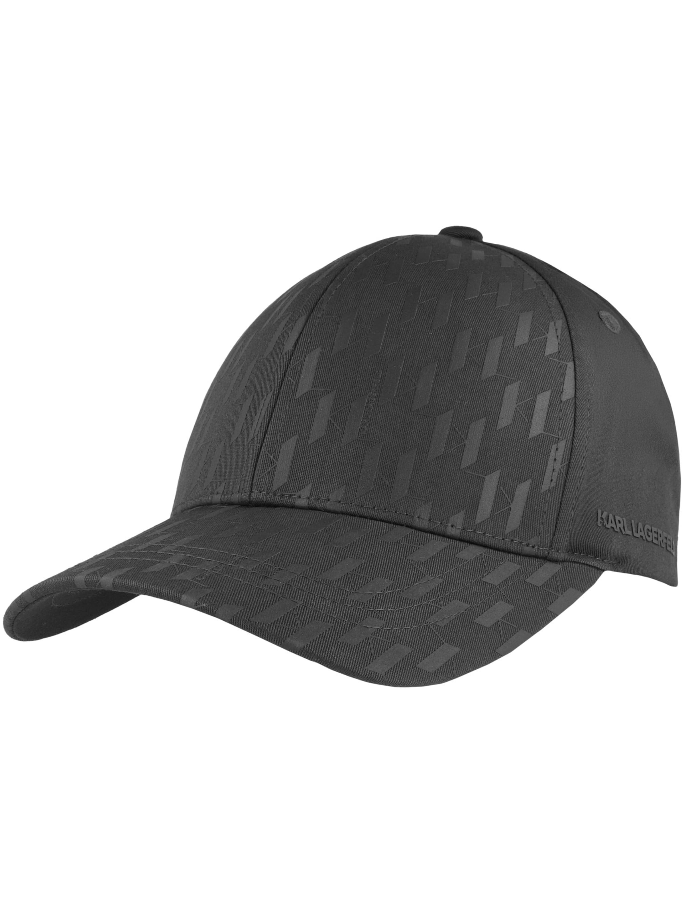 Karl Lagerfeld - Gorra en negro: frente