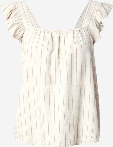 Camicia da donna 'PCPIA' di PIECES in beige: frontale