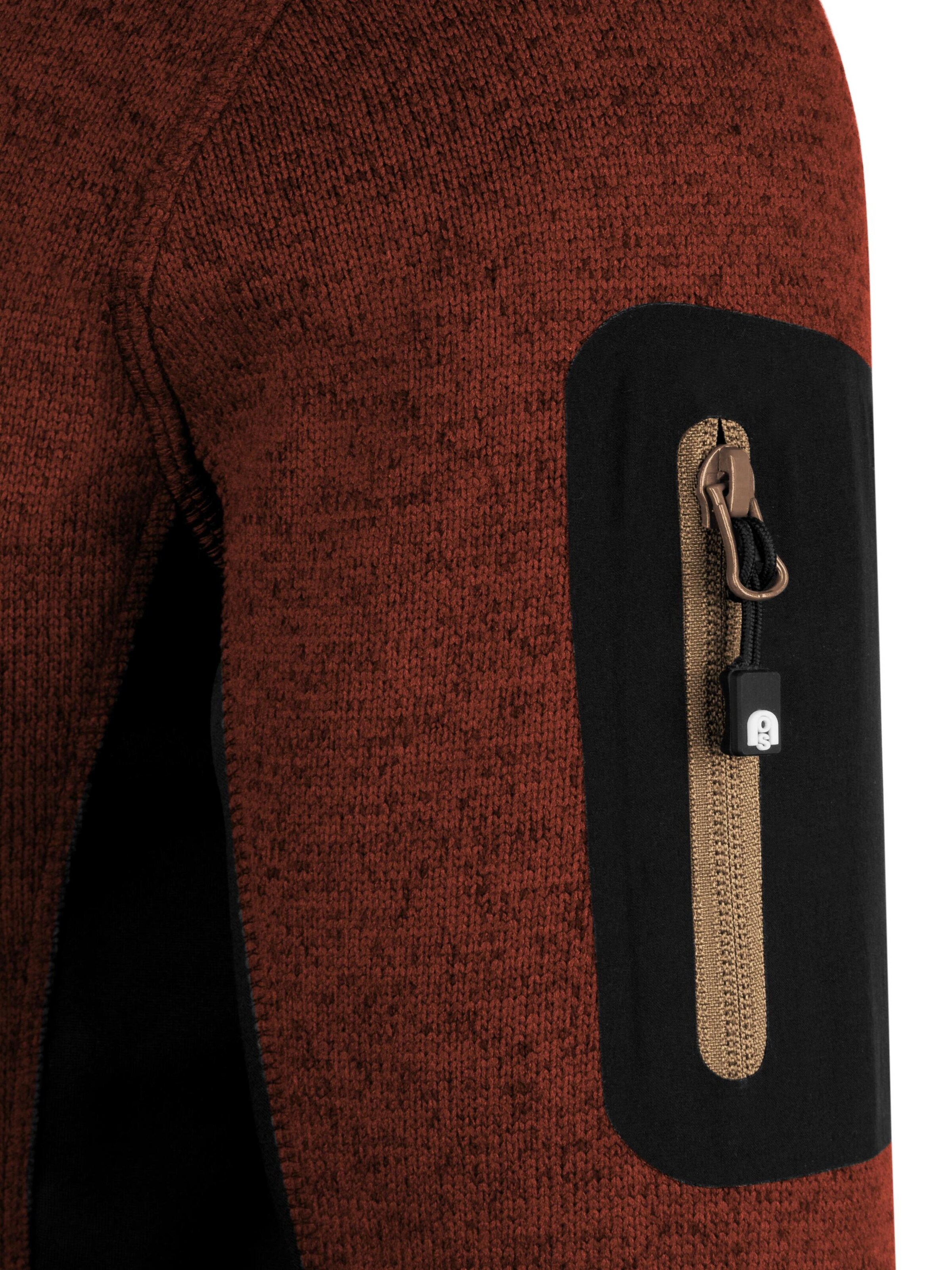 normani Fleece jas 'Wapusk' in Rood