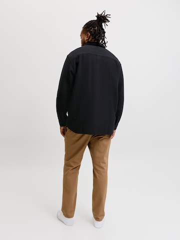 JACK & JONES Comfort fit Button Up Shirt in Black