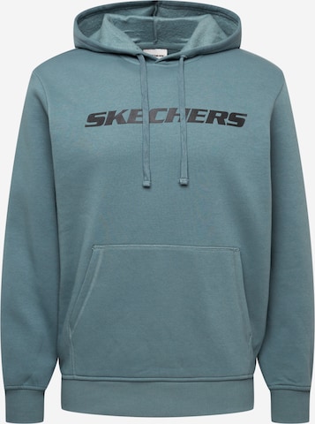 Skechers Performance Sportovní mikina – modrá: přední strana