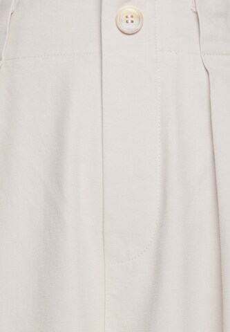 MYMO Wide leg Pleat-Front Pants in Grey