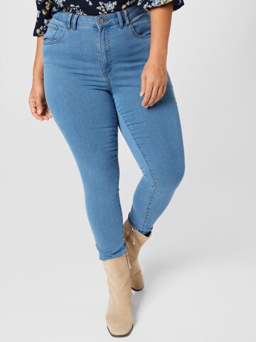 Vila Curve Jeans 'ANA' in Blauw: voorkant