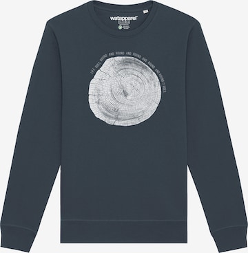 Sweat-shirt ' Baumscheibe ' Watapparel en gris : devant