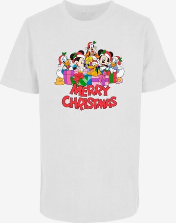 T-Shirt 'Mickey Mouse And Friends - Christmas' ABSOLUTE CULT en blanc : devant