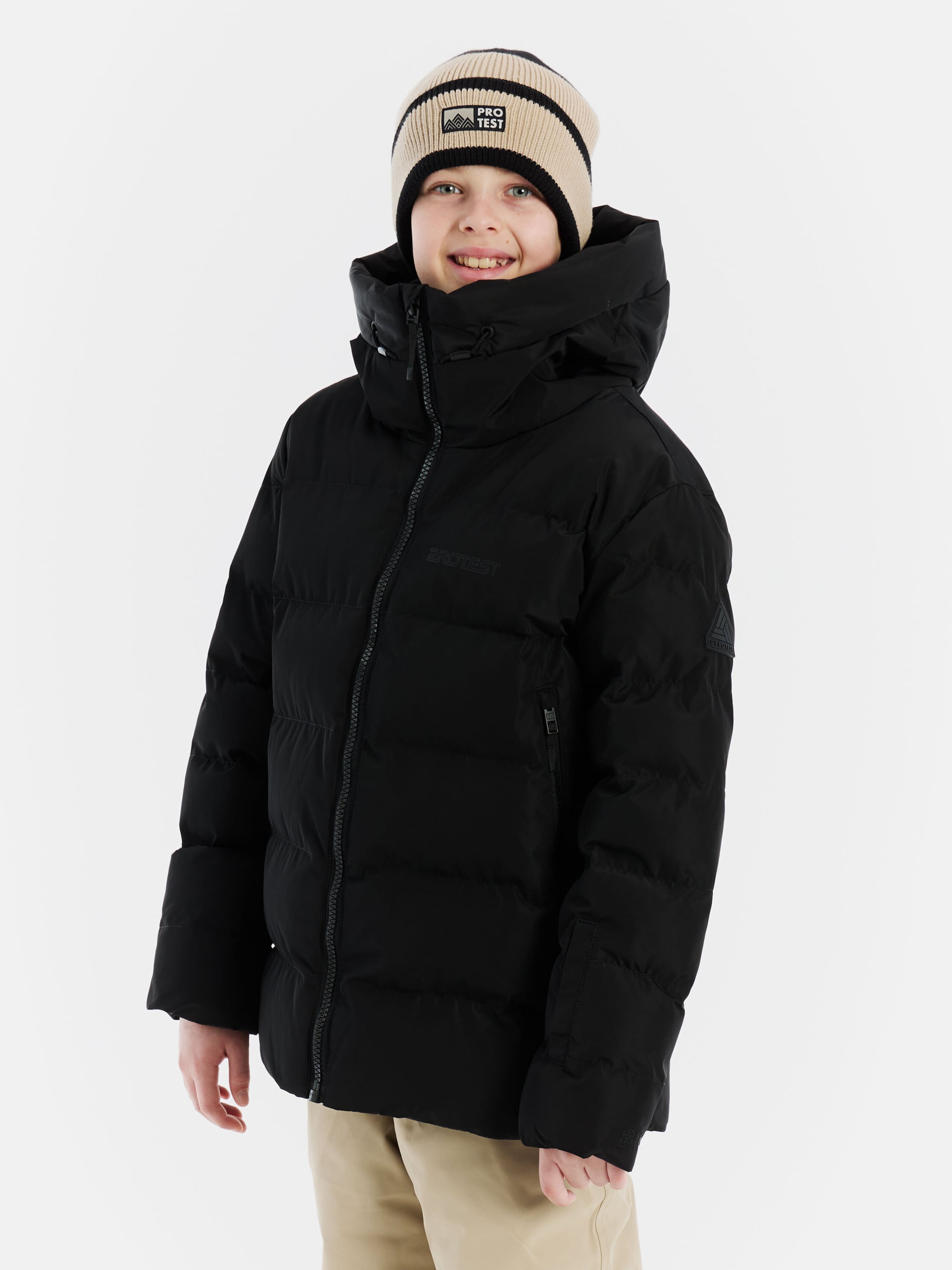 PROTEST Sportjacke 'PRTDillon JR'‌‌‌‌ in Schwarz: Vorderseite